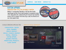Tablet Screenshot of cagledesigns.com